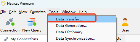 Data Transfer 主界面